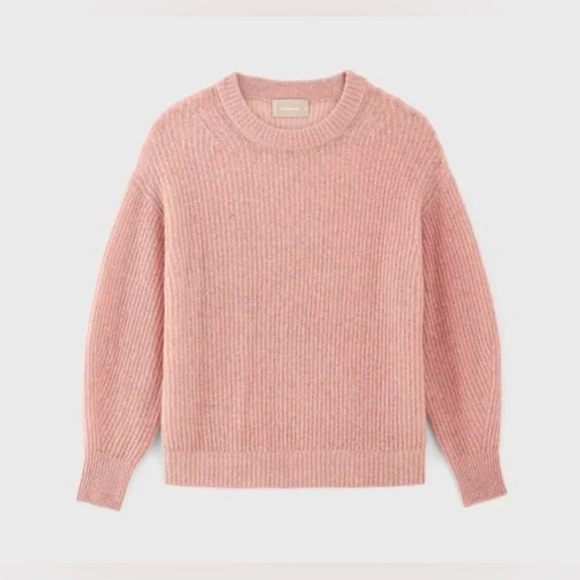 Everlane Pink Ribbed Women's Sweater - Picture 1 of 9